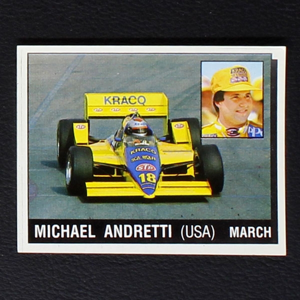 Michael Andretti Panini Sticker Serie Motor Adventures