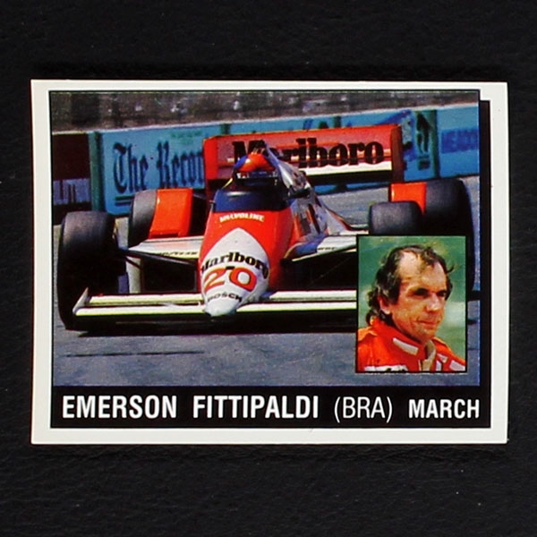 Emerson Fittipaldi Panini Sticker Serie Motor Adventures