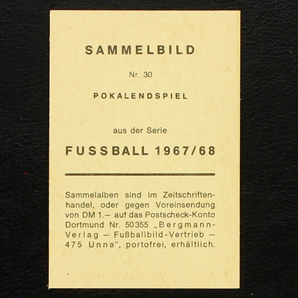 Franz Beckenbauer Bergmann Card  No. 30 - Fußball 1967