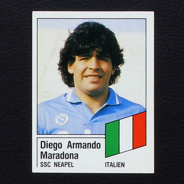 Diego Maradona Panini Sticker No. 390 - Fußball 87