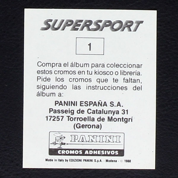 Larry Bird Panini Sticker No. 1 - Super Sport 1988