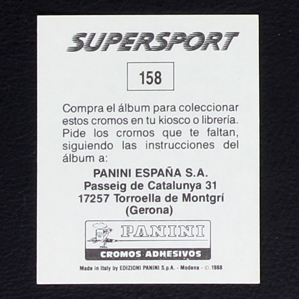 Yannick Noah Panini Sticker Nr. 158 - Super Sport 1988