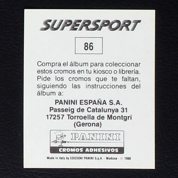 Ricardo de Brito Alemao Panini Sticker No. 86 - Super Sport 1988