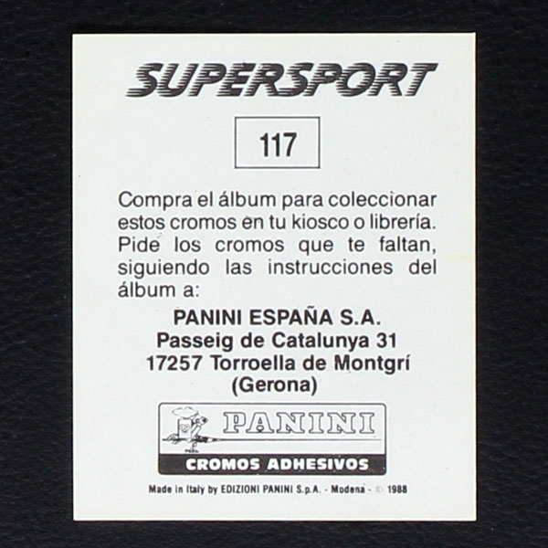 Frank Stapleton Panini Sticker Nr. 117 - Super Sport 1988