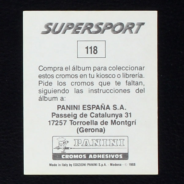 Olaf Thon Panini Sticker Nr. 118 - Super Sport 1988