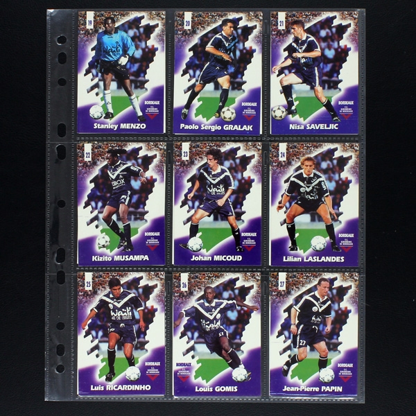 Foot Cards 98 Panini Trading Card komplette Serie - Zidane Henry