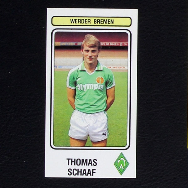 Thomas Schaaf Panini Sticker No. 106 - Football 82