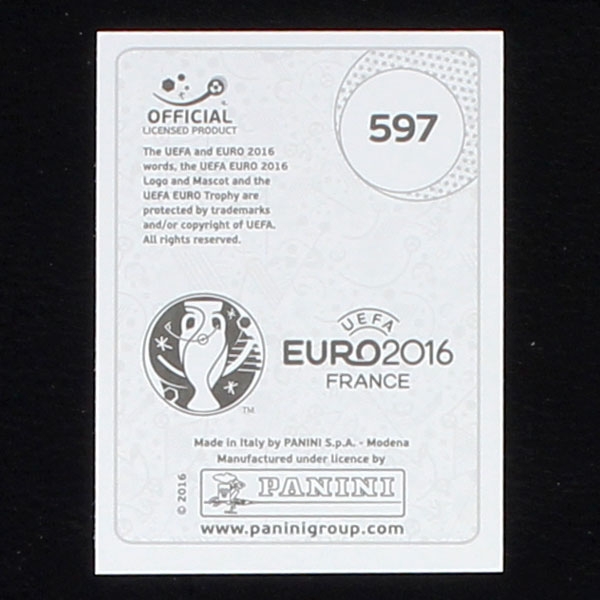 Christino Ronaldo Panini Sticker No. 597 - Euro 2016 Swiss Version