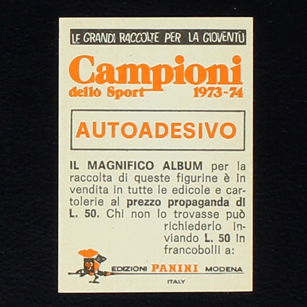 Gerd Müller Panini Sticker No. 114 - Campioni Dello Sport