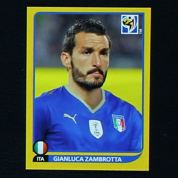 Gianluca Zambrotta Panini Sticker No. 416 - South Africa 2010 Swiss