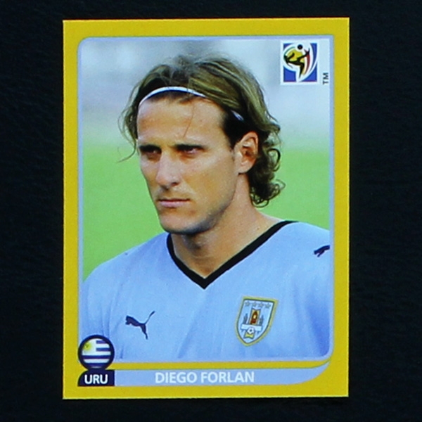 Diego Forlan Panini Sticker No. 85 - South Africa 2010 Swiss