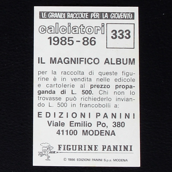 Passarella Panini Sticker No. 333 - Calciatori 1985