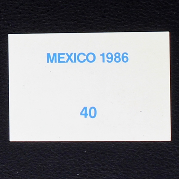 Italia Team Flash Sticker No. 40 - Mexico 86