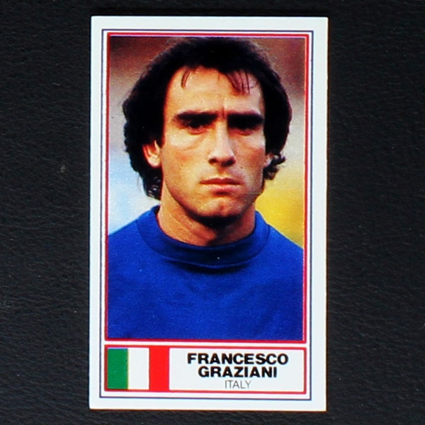 Francesco Graziani Rothmans Card - Football International Stars 1984