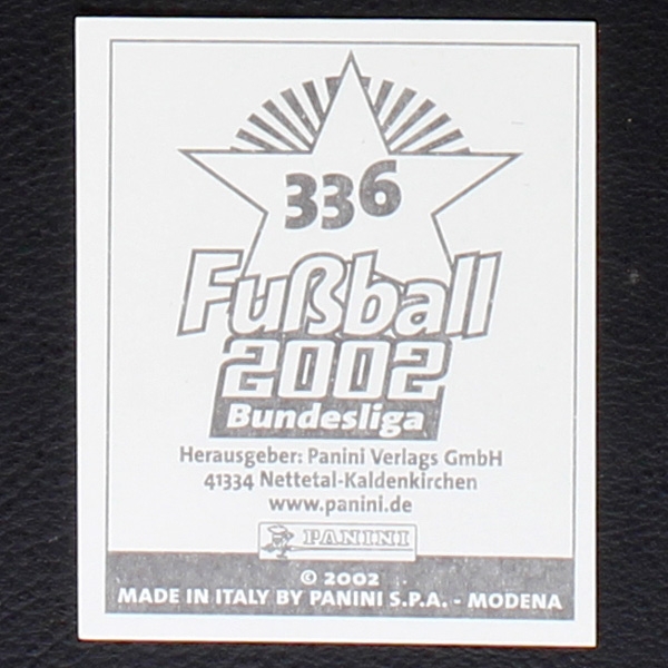 Thomas Linke Panini Sticker No. 336 - Fußball 2002