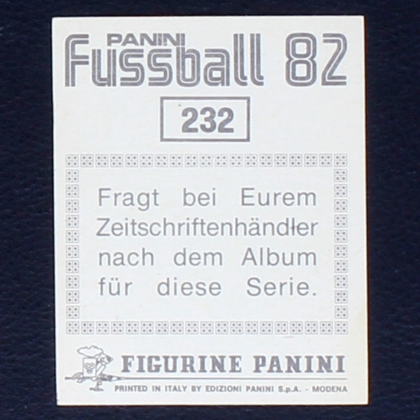 1. FC Köln Panini Sticker No. 232 - Fußball 82