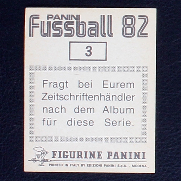 DFB-Pokal Panini Sticker No. 3 - Fußball 82