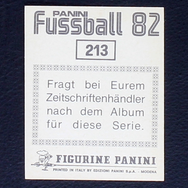 Karlsruhe SC Panini Sticker No. 213  - Fußball 82