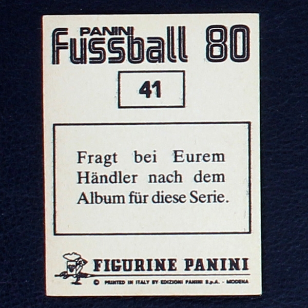 Eintracht Braunschweig Panini Sticker No. 41 - Fußball 80