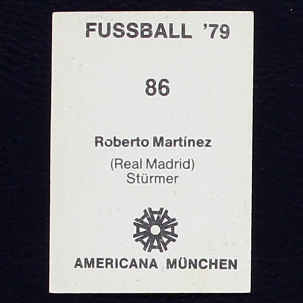 Roberto Martinez Americana Sticker No. 86 - Fußball 79