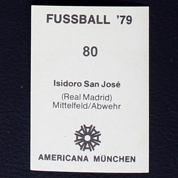 Isidoro San Jose Americana Sticker No. 80 - Fußball 79