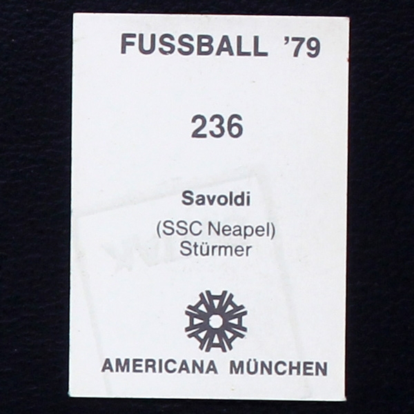 Savoldi Americana Sticker No. 236 - Fußball 79