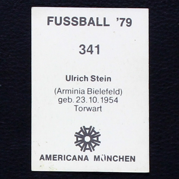 Ulrich Stein Americana Sticker No. 341 - Fußball 79