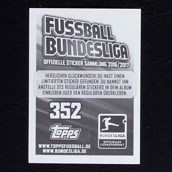 Arien Robben Topps Sticker No. 352 - Fußball 2016