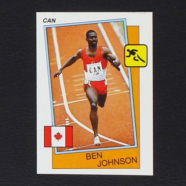 Ben Johnson Panini Sticker Supersport