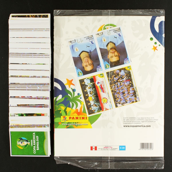 Copa America Brasil 2019 Panini sticker album complete unglued