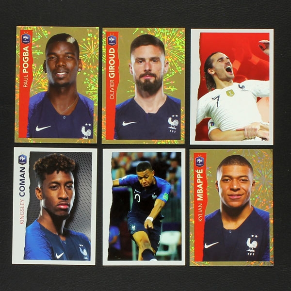 Au plus pres des Bleus Panini sticker album complete