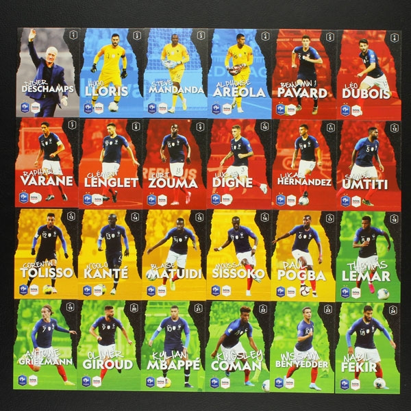 Au plus pres des Bleus Panini sticker album complete