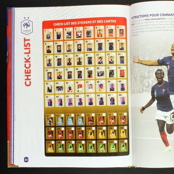 Au plus pres des Bleus Panini sticker album complete