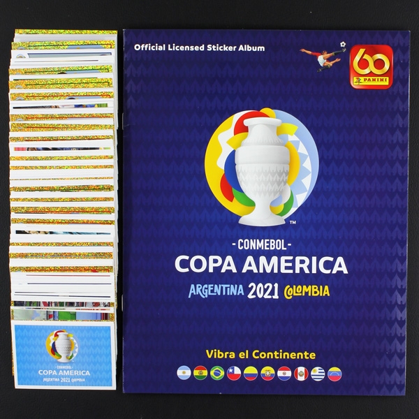 Copa America 2021 Panini Sticker Album- Sticker-Worldwide