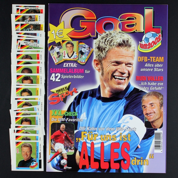 WM 2002 Goal Ferrero sticker album complete